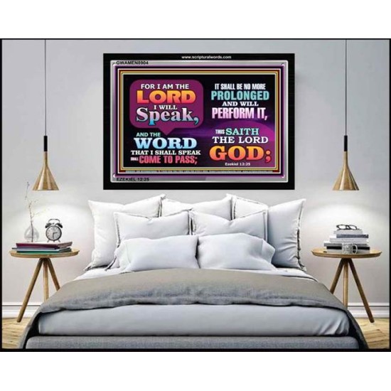 I AM THE LORD    Biblical Art Acrylic Glass Frame    (GWAMEN8904)   