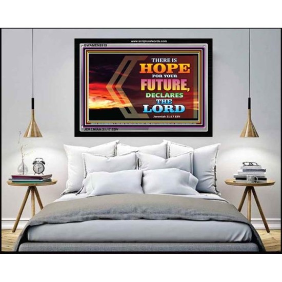 HOPE FOR YOUR FUTURE   Framed Bedroom Wall Decoration   (GWAMEN8919)   