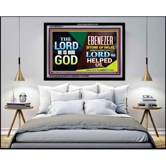 EBENEZER   Framed Bible Verses   (GWAMEN9014)   