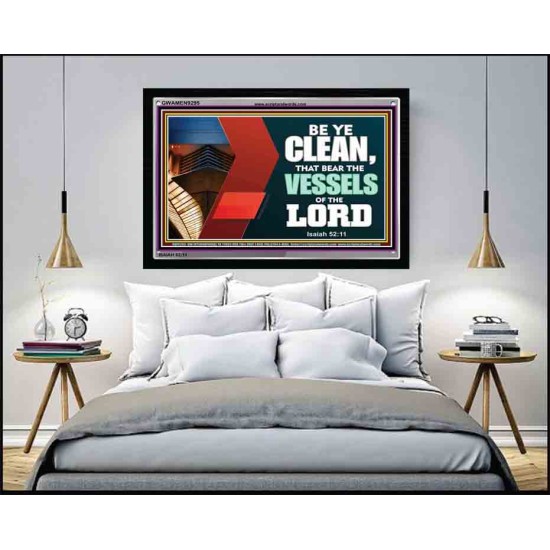 VESSELS OF THE LORD   Frame Bible Verse Art    (GWAMEN9295)   