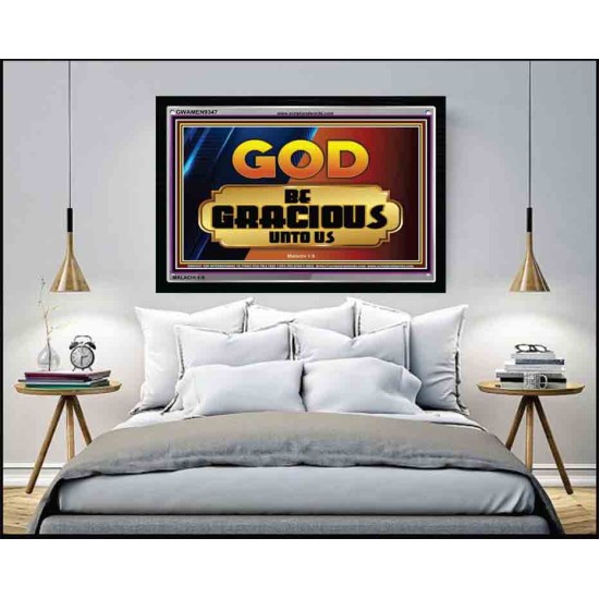 GOD BE GRACIOUS TO US   Custom Framed Bible Verse   (GWAMEN9347)   