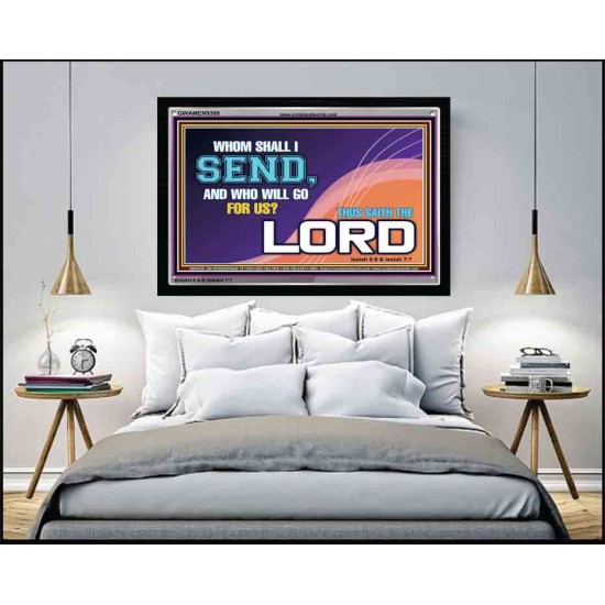 WHOM SHALL I SEND?   Art & Dcor Frame   (GWAMEN9358)   