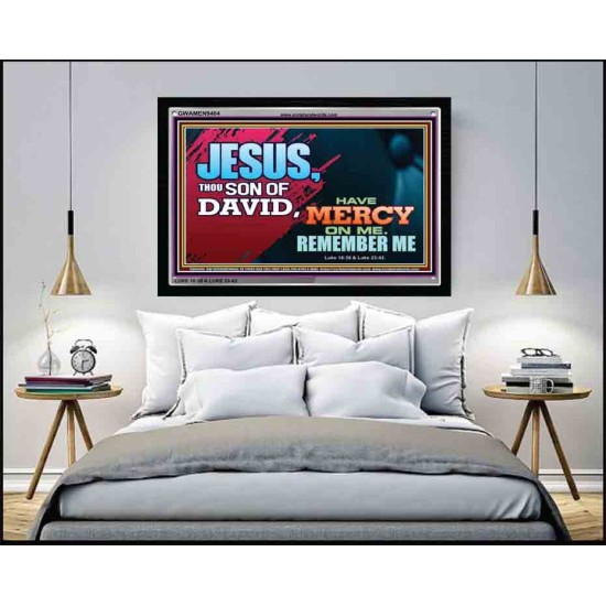 HAVE MERCY ON ME O LORD   Large Framed Scripture Wall Art   (GWAMEN9404)   