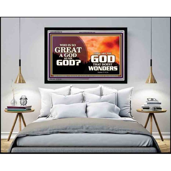 GOD OF WONDERS   Scripture Wall Art   (GWAMEN9410)   