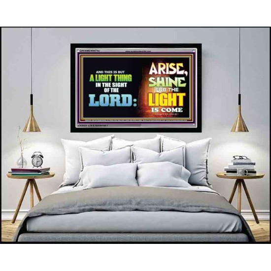 A LIGHT THING   Christian Paintings Frame   (GWAMEN9474c)   