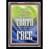 THE TRUTH SHALL MAKE YOU FREE   Scriptural Wall Art   (GWAMEN049)   "25X33"