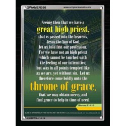 APPROACH THE THRONE OF GRACE   Encouraging Bible Verses Frame   (GWAMEN080)   