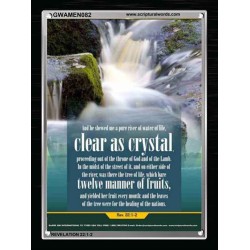 WATER OF LIFE   Christian Quotes Framed   (GWAMEN082)   "25X33"