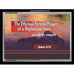 EFFECTUAL FERVENT PRAYER   Scriptures Wall Art   (GWAMEN1069)   