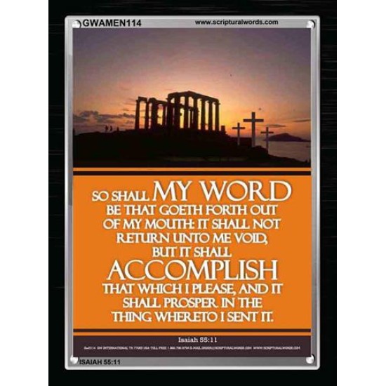 THE WORD OF GOD    Bible Verses Poster   (GWAMEN114)   