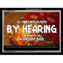FAITH COMETH BY HEARING   Custom Art Work   (GWAMEN1301)   