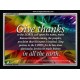 GIVE THANKS TO THE LORD   Frame Bible Verse   (GWAMEN1507)   