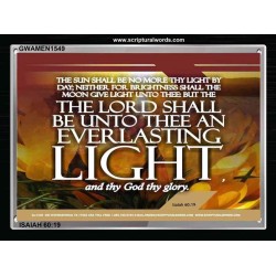 AN EVERLASTING LIGHT   Scripture Wall Art   (GWAMEN1549)   