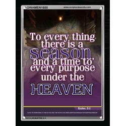 THERE IS A SEASON   Bible Verses  Picture Frame Gift   (GWAMEN1655)   