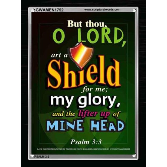 A SHIELD FOR ME   Bible Verses For the Kids Frame    (GWAMEN1752)   