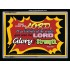 GIVE UNTO THE LORD   Bible Verse Acrylic Glass Frame   (GWAMEN2027)   "33X25"