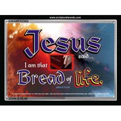 JESUS SAID   Framed Restroom Wall Decoration   (GWAMEN2060)   