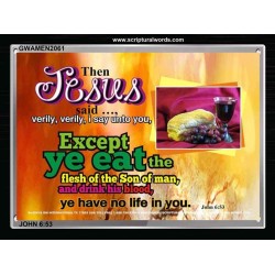 VERY VERY I SAY UNTO YOU   Framed Office Wall Decoration   (GWAMEN2061)   "33X25"