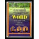 THE WORD WAS GOD   Inspirational Wall Art Wooden Frame   (GWAMEN252)   