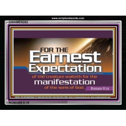 EARNEST EXPECTATION   Business Motivation Art   (GWAMEN262)   