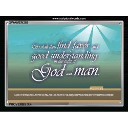 GOOD UNDERSTANDING   Inspirational Bible Verses Framed   (GWAMEN288)   