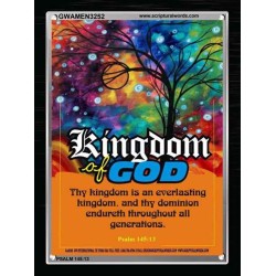 AN EVERLASTING KINGDOM   Framed Bible Verse   (GWAMEN3252)   