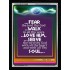 WITH ALL THY HEART   Scriptural Portrait Acrylic Glass Frame   (GWAMEN3306B)   "25X33"