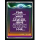 WITH ALL THY HEART   Scriptural Portrait Acrylic Glass Frame   (GWAMEN3306B)   