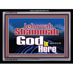 JEHOVAH SHAMMAH   Bible Verse Wall Art   (GWAMEN3346)   