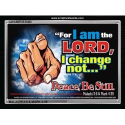 I AM THE LORD   Framed Bible Verses   (GWAMEN3350D)   