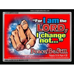 I AM THE LORD   Custom Framed Bible Verses   (GWAMEN3350E)   