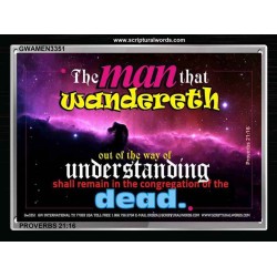 UNDERSTANDING   Inspirational Bible Verse Framed   (GWAMEN3351)   "33X25"