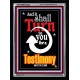 TURN TO YOU FOR A TESTIMONY   Framed Lobby Wall Decoration   (GWAMEN3354)   