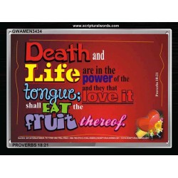 DEATH AND LIFE   Biblical Art & Dcor   (GWAMEN3434)   