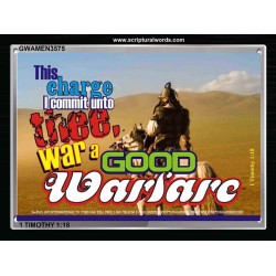 WARFARE   Bible Verses Frames Online   (GWAMEN3575)   "33X25"