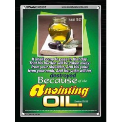 ANOINTING OIL   Bible Verse Acrylic Glass Frame   (GWAMEN3597)   