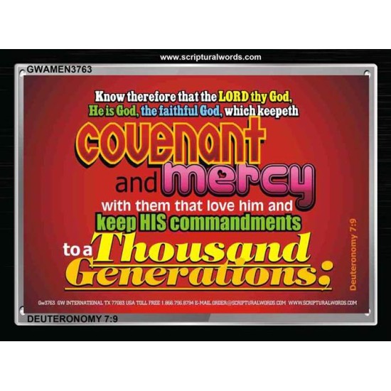 COVENANT AND MERCY   Bible Verse Frame Online   (GWAMEN3763)   