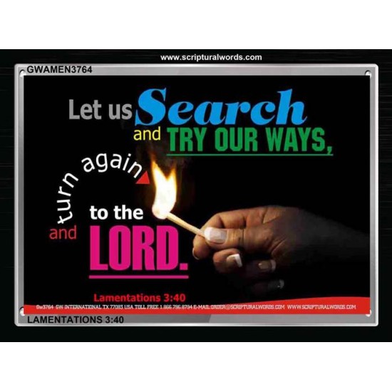 TRY OUR WAYS   Bible Verses Frames Online   (GWAMEN3764)   