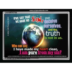 SIN   Bible Verses Frame for Home Online   (GWAMEN3766)   