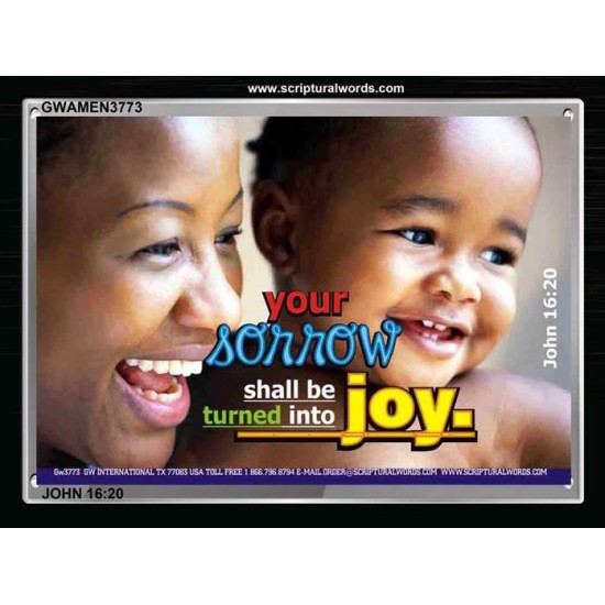 JOY   Large Framed Scripture Wall Art   (GWAMEN3773)   