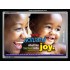 JOY   Large Framed Scripture Wall Art   (GWAMEN3773)   "33X25"