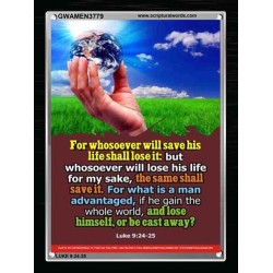 WHOSOEVER   Bible Verse Framed for Home   (GWAMEN3779)   "25X33"