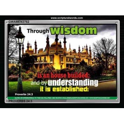 WISDOM AND UNDERSTANDING   Scripture Wall Art   (GWAMEN3782)   