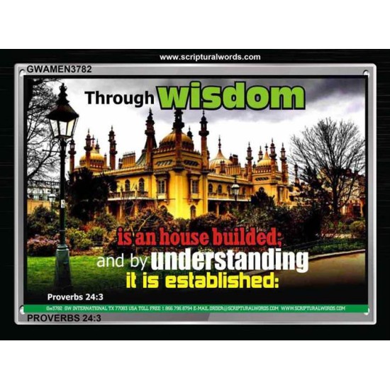 WISDOM AND UNDERSTANDING   Scripture Wall Art   (GWAMEN3782)   