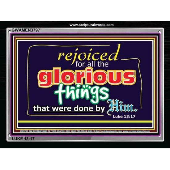 GLORIOUS THINGS   Framed Scriptural Dcor   (GWAMEN3797)   