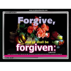 FORGIVE   Christian Framed Wall Art   (GWAMEN3801)   