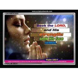 SEEK THE LORD   Frame Scripture    (GWAMEN3805)   