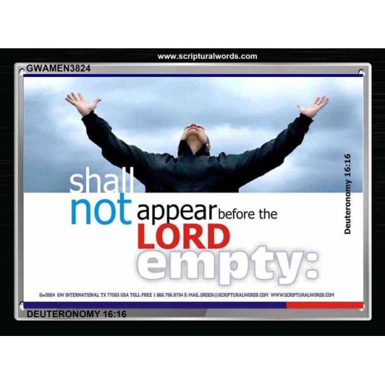 GIVE TO THE LORD   Encouraging Bible Verse Frame   (GWAMEN3824)   