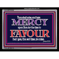 MERCY AND FAVOUR   Framed Religious Wall Art    (GWAMEN3858)   