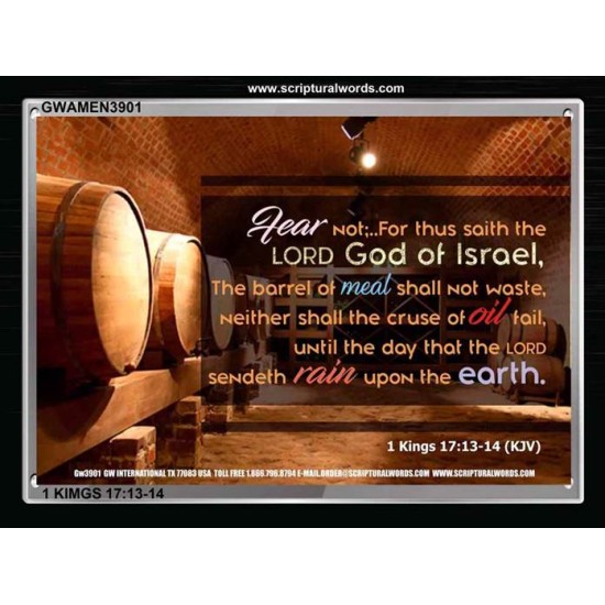 FEAR NOT   Contemporary Christian Wall Art Frame   (GWAMEN3901)   